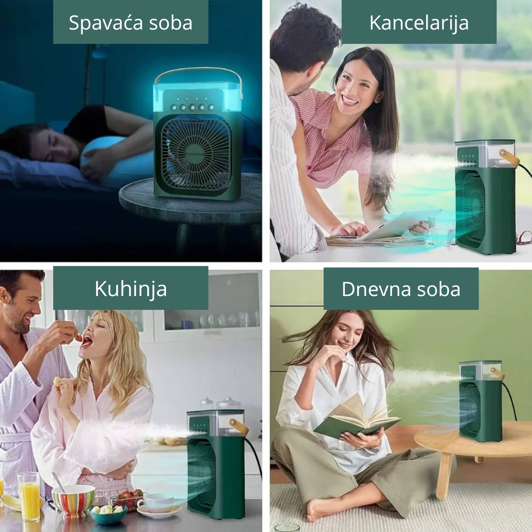 MINI Prenosiva KLIMA sa raspršivačem - vodenom maglom