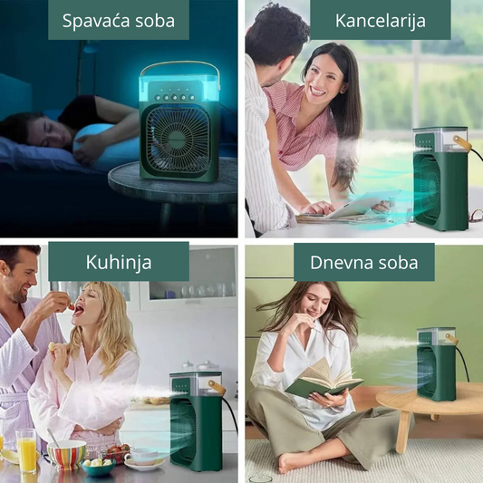MINI Prenosiva KLIMA sa raspršivačem - vodenom maglom