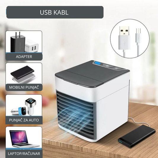 2u1 - Mini Prenosiva Klima sa Osvežičem Vazduha